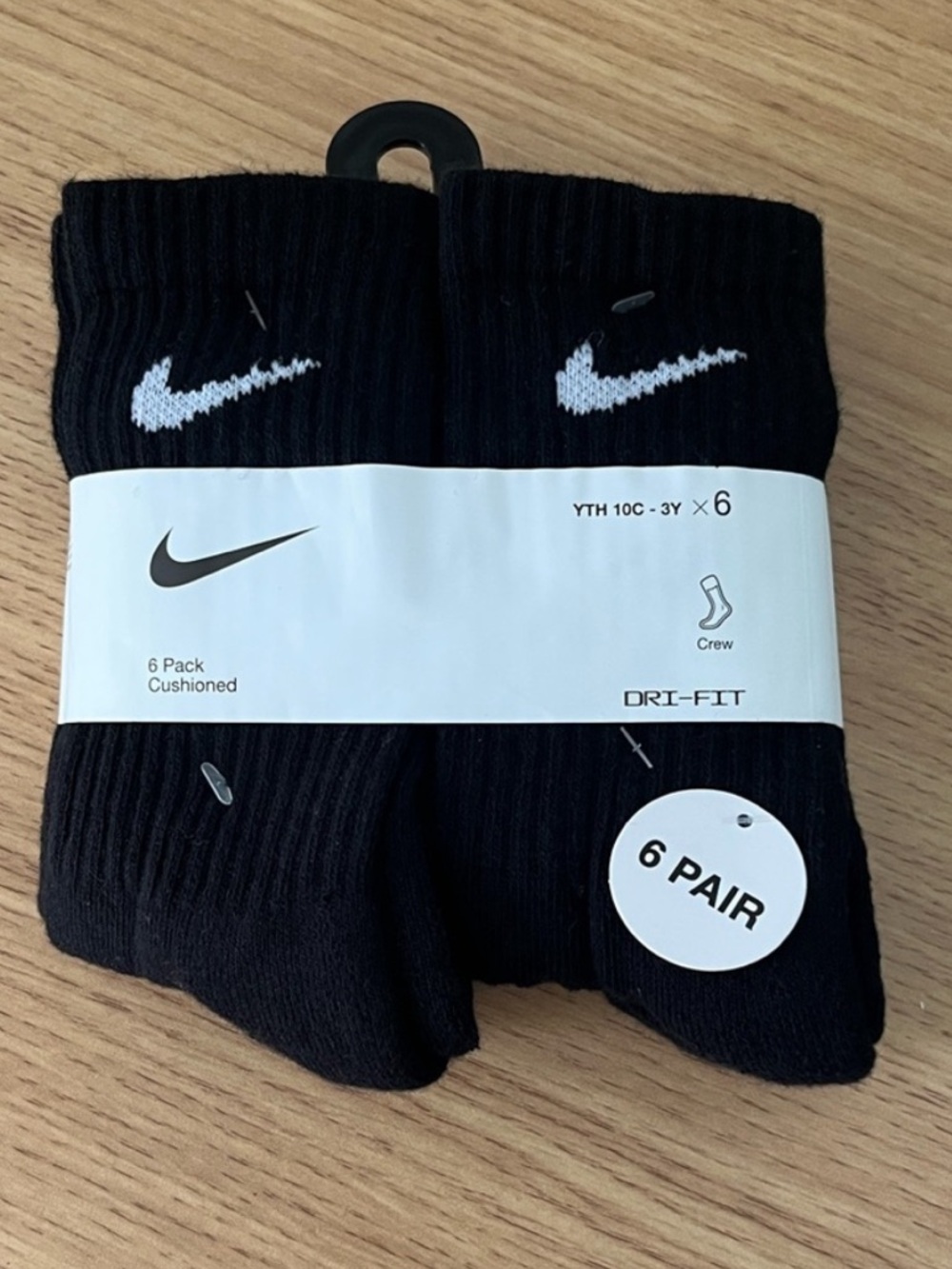 Nike Kids Crew Socks Size 10C-3Y